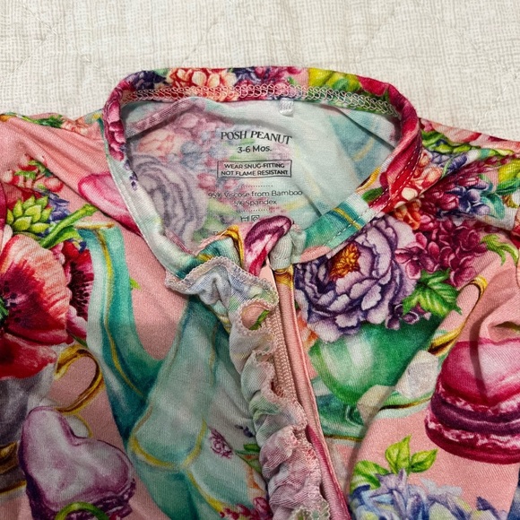 Tea Posh Peanut One Piece Pajama - Picture 2 of 3